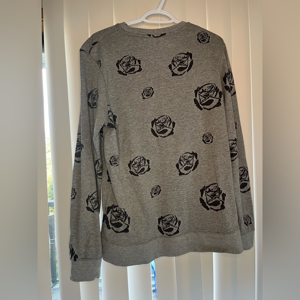 Jack & Jones Grey Rose Patterned Crewneck - Picture 3 of 7